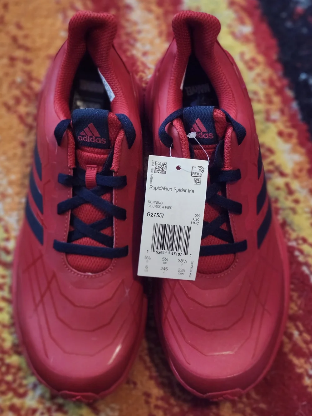 6Y Adidas RapidaRun x Marvel Spider-Man